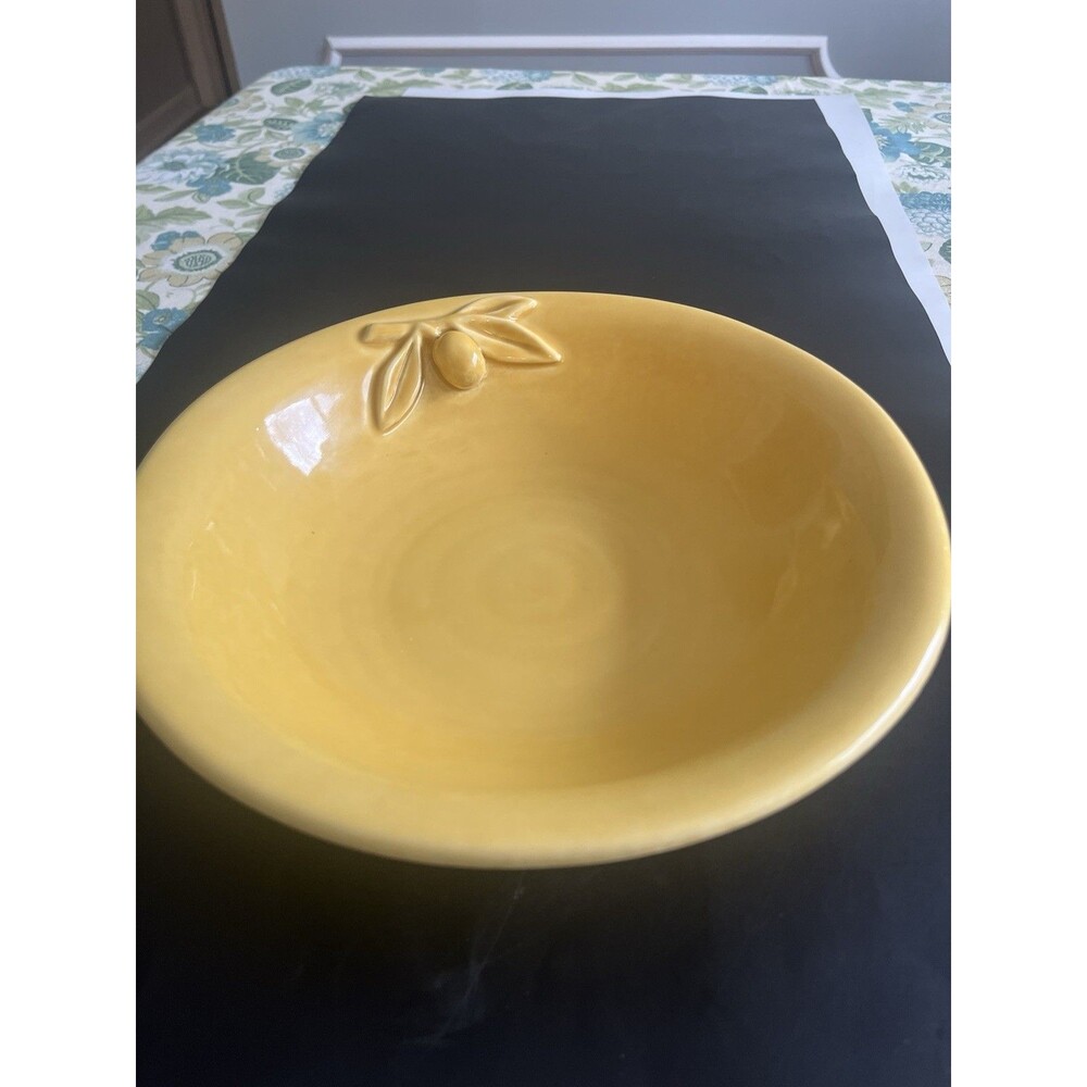 Williams Sonoma Olive Harvest Gold Serving Bowl